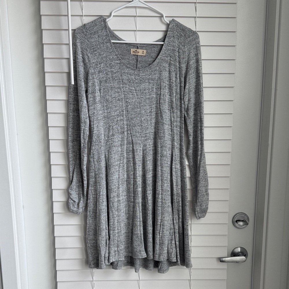 Hollister Heather Gray Long Sleeve Dress